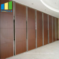 Movable Folding Wooden Sound Proof Fireproof Operable Partition Wall Decoration For Banquet Hall